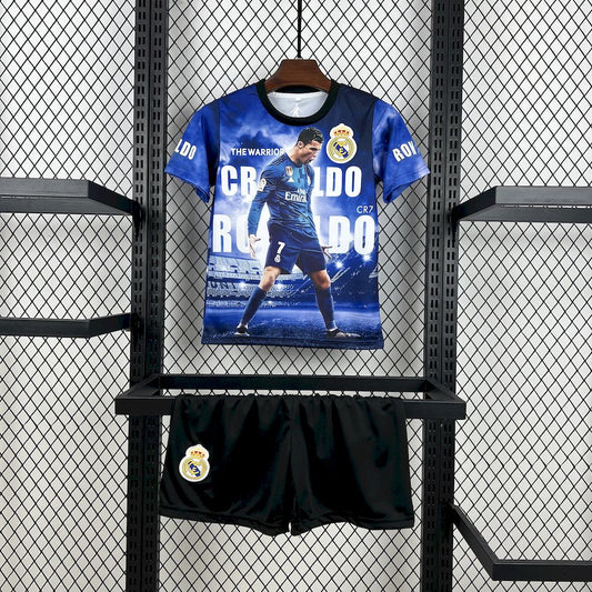 Cristiano Ronaldo 2025/26 Conjunto Real Madrid – Criança
