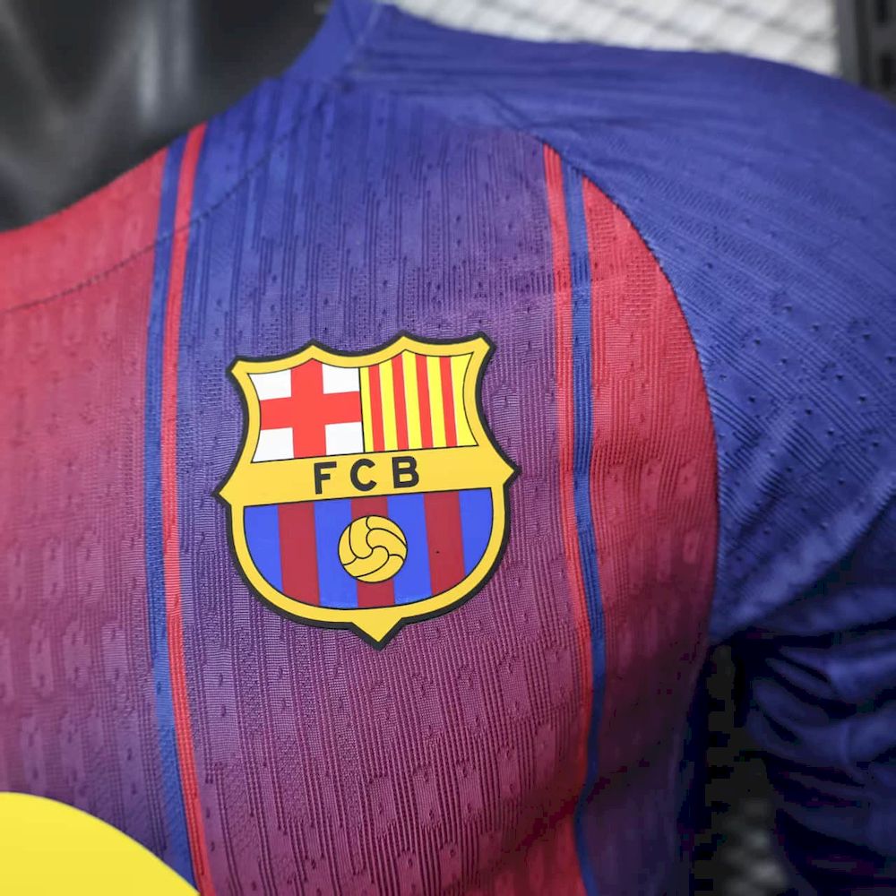 Barcelona 2025/26 Camisola Principal de Manga Comprida Versão Jogador – Homem