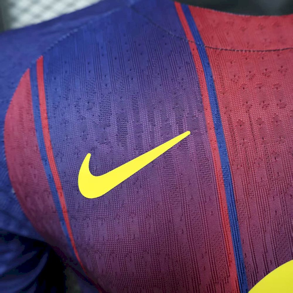 Barcelona 2025/26 Camisola Principal de Manga Comprida Versão Jogador – Homem