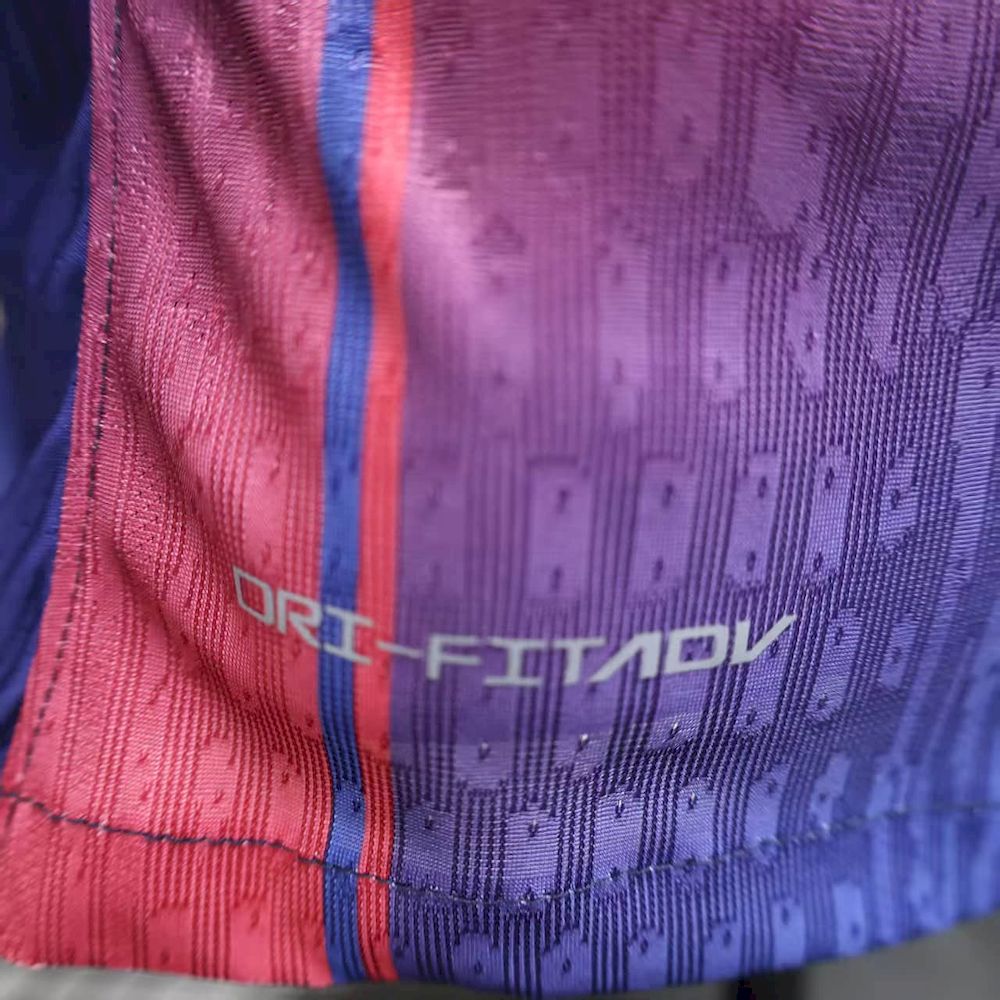 Barcelona 2025/26 Camisola Principal de Manga Comprida Versão Jogador – Homem