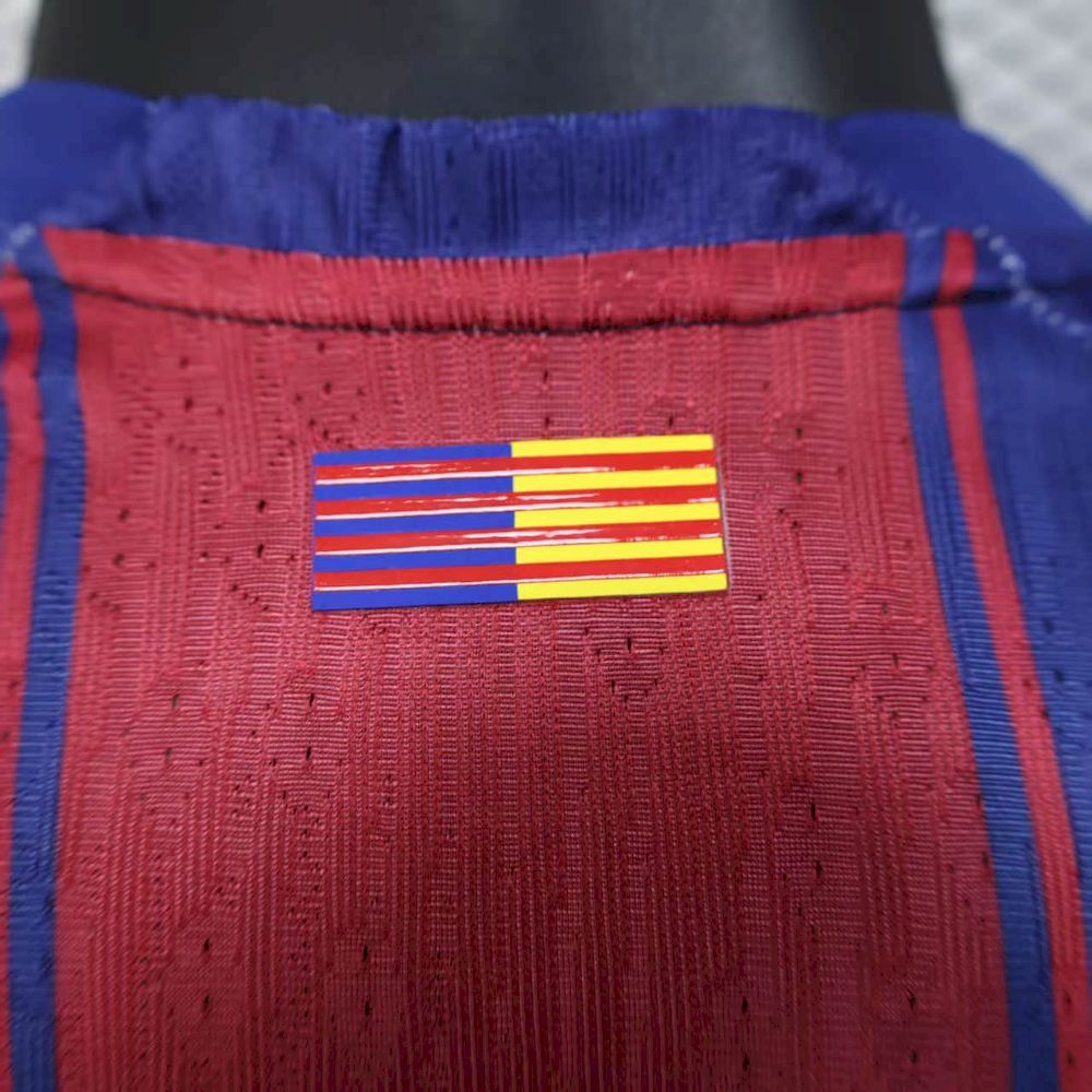 Barcelona 2025/26 Camisola Principal de Manga Comprida Versão Jogador – Homem