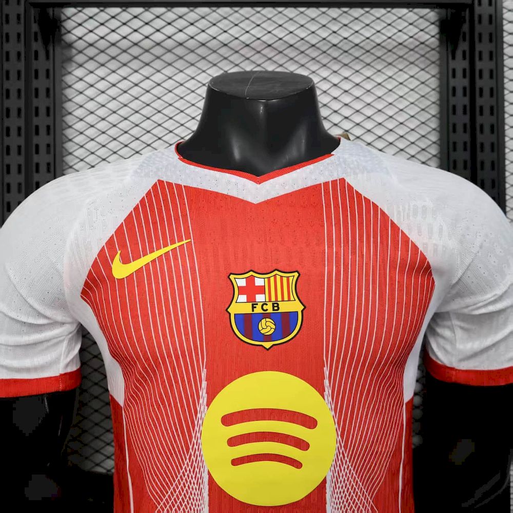 Barcelona 2025/26 Camisola Especial Laranja Versão Jogador – Homem