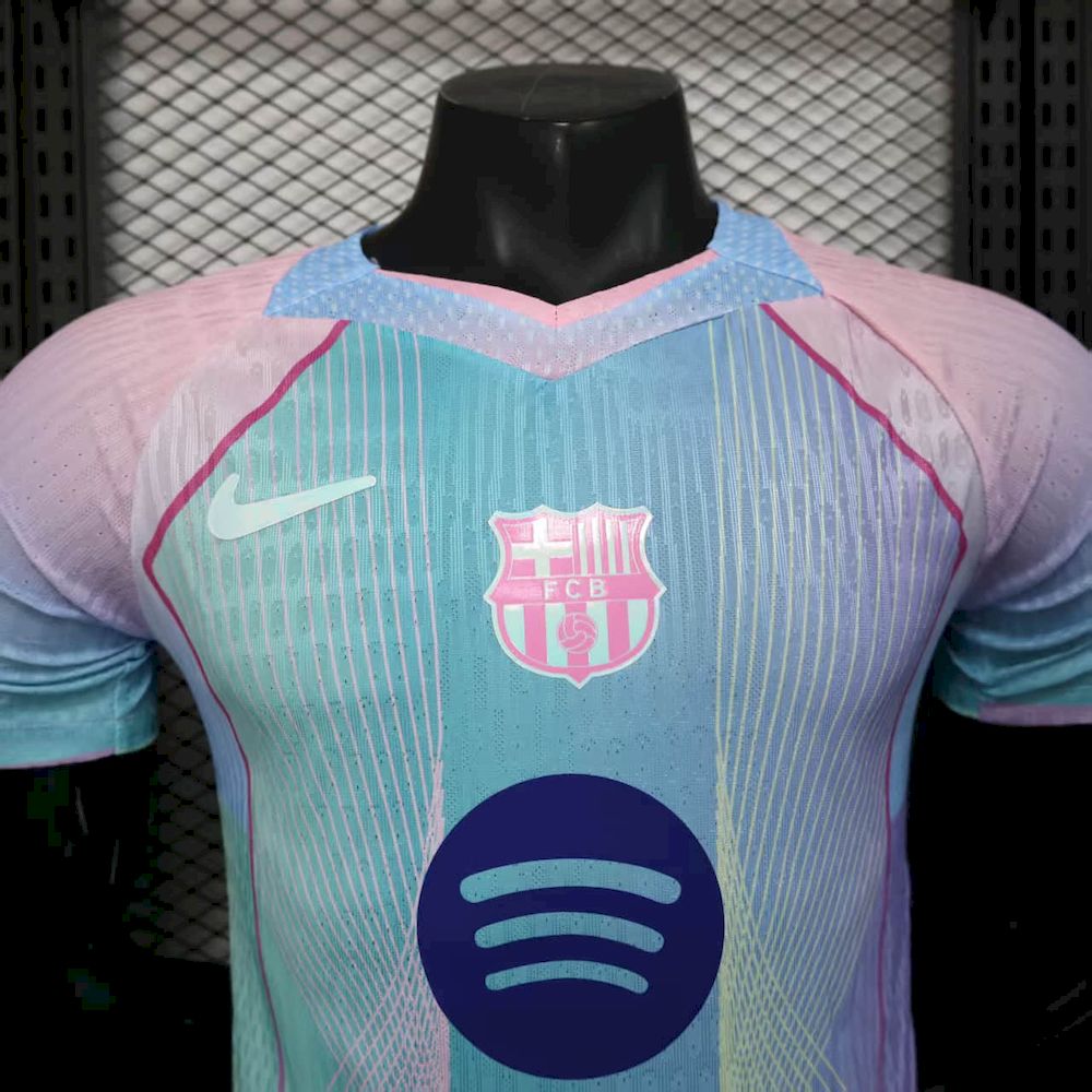 Barcelona 2025/26 Camisola Especial Bule Versão Jogador – Homem
