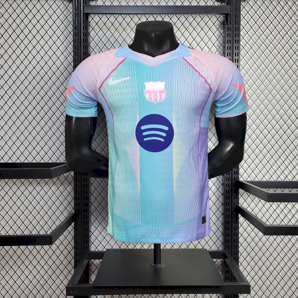 Barcelona 2025/26 Camisola Especial Bule Versão Jogador – Homem