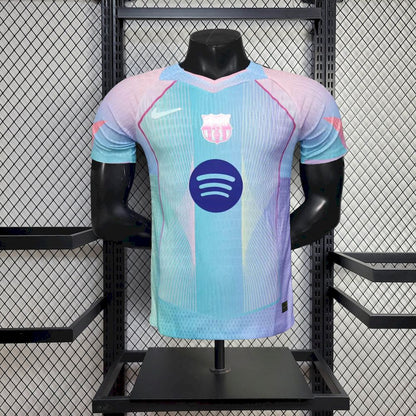 Barcelona 2025/26 Camisola Especial Bule Versão Jogador – Homem