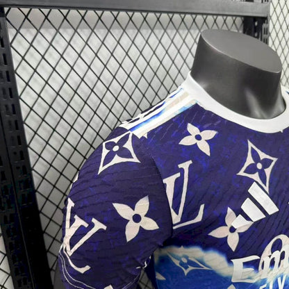 Real Madrid 2025/26 Camisola Roxa Louis Vuitton Versão Jogador – Homem