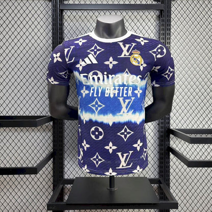 Real Madrid 2025/26 Camisola Roxa Louis Vuitton Versão Jogador – Homem
