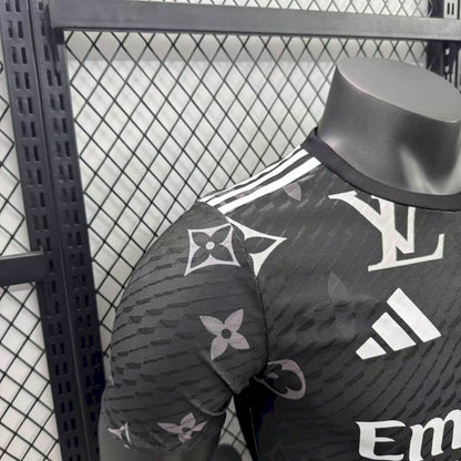 Real Madrid 2025/26 Camisola Preta Louis Vuitton Versão Jogador – Homem