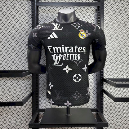 Real Madrid 2025/26 Camisola Preta Louis Vuitton Versão Jogador – Homem