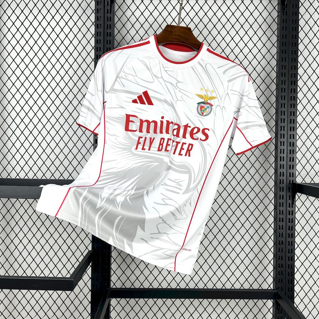Benfica 2025/26 Camisola Branca Conceito Versão – Homem