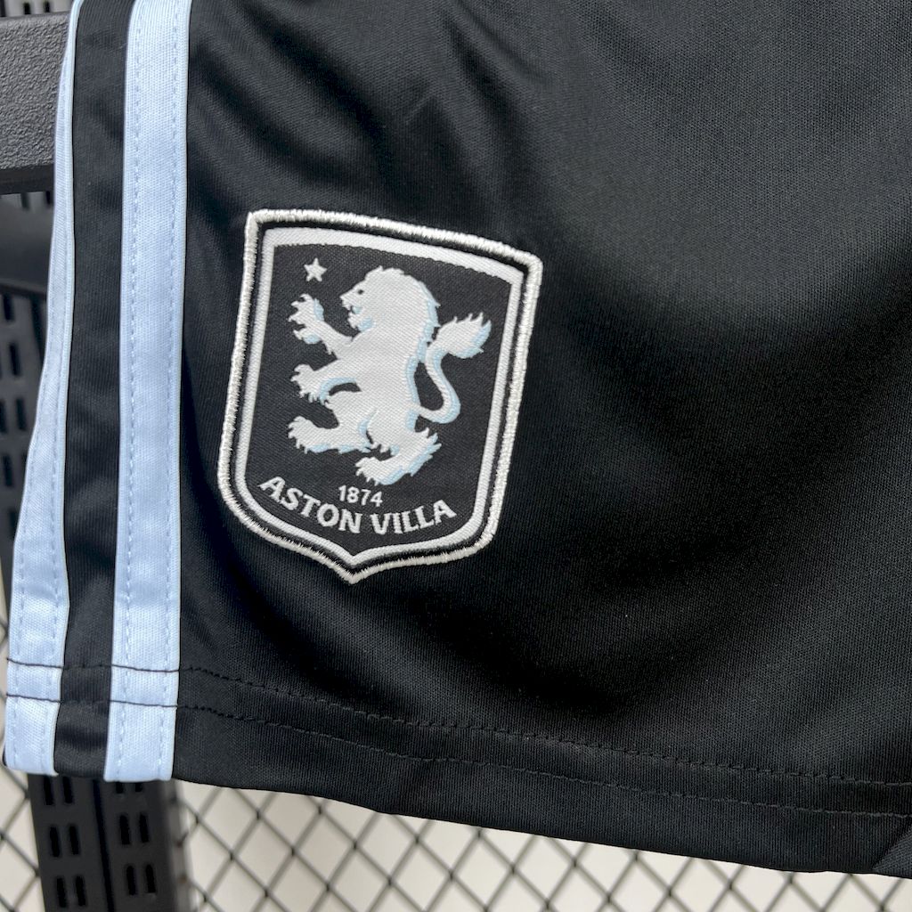 Aston Villa 2025/26 Conjunto Alternativo – Criança