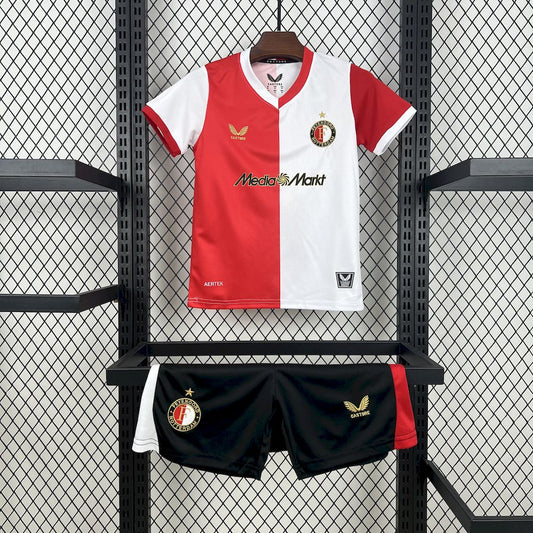 Feyenoord Rotterdam 2025/26 Conjunto Principal – Criança