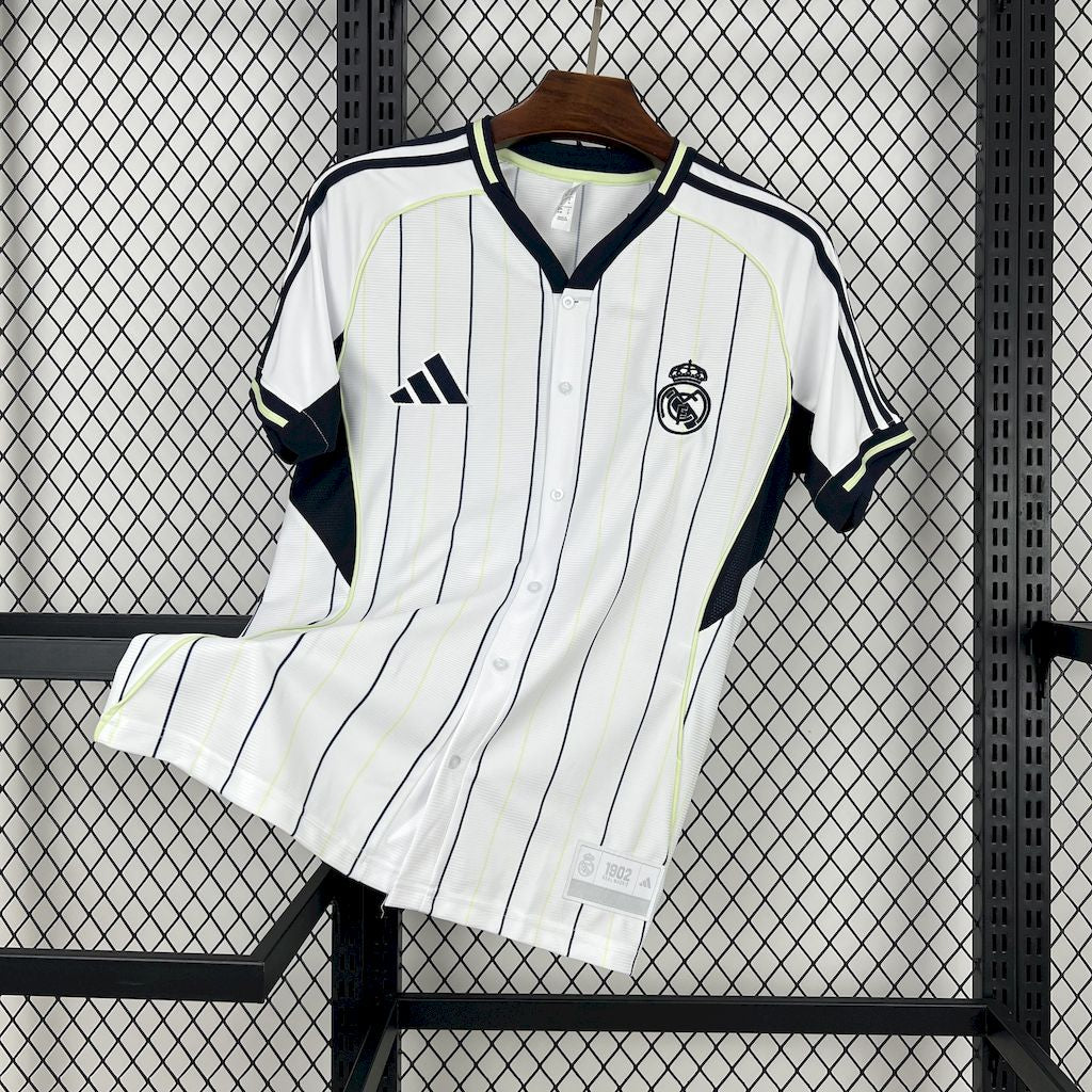 Real Madrid 2025/26 Camisola Basebol – Homem