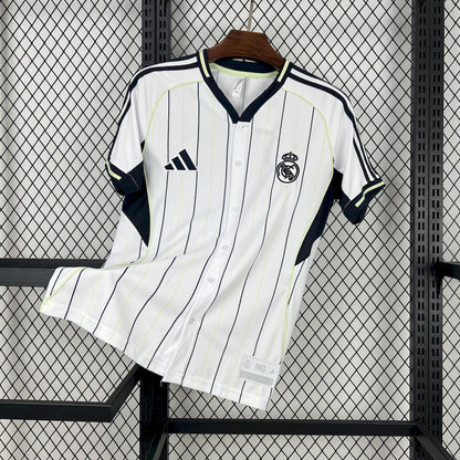 Real Madrid 2025/26 Camisola Basebol – Homem