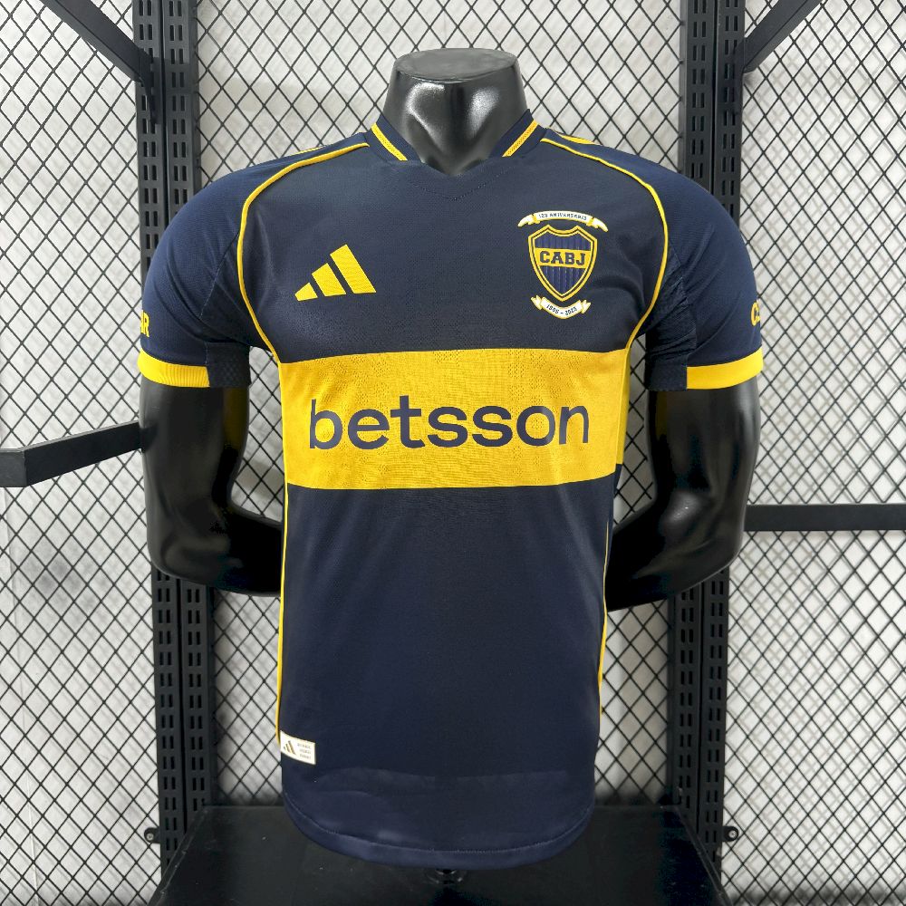 Boca Juniors 2025/26 Camisola 120.º Aniversário Edição Versão Jogador – Homem