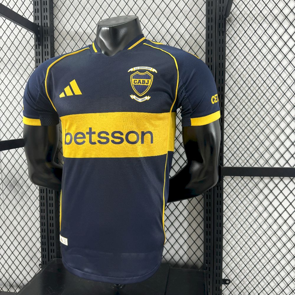 Boca Juniors 2025/26 Camisola 120.º Aniversário Edição Versão Jogador – Homem