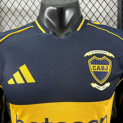Boca Juniors 2025/26 Camisola 120.º Aniversário Edição Versão Jogador – Homem