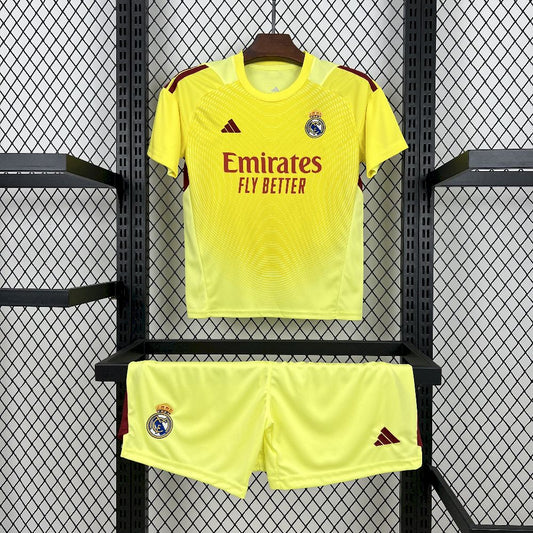 Real Madrid 2025/26 Conjunto de Guarda-Redes – Criança