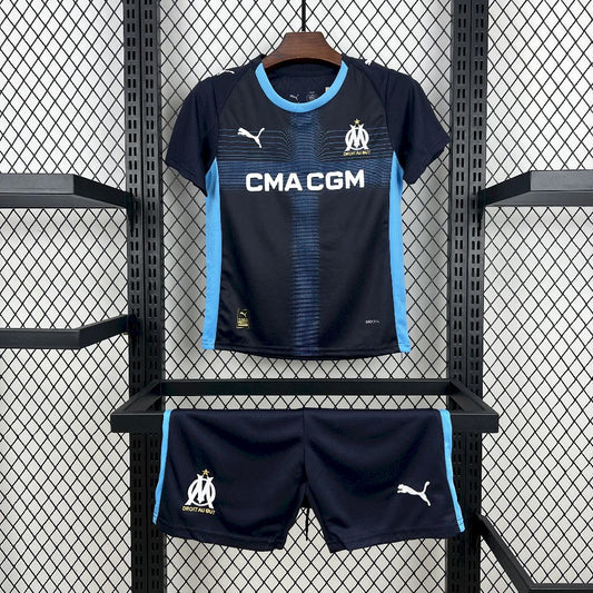 Olympique Marseille 2025/26 Conjunto Alternativo – Criança