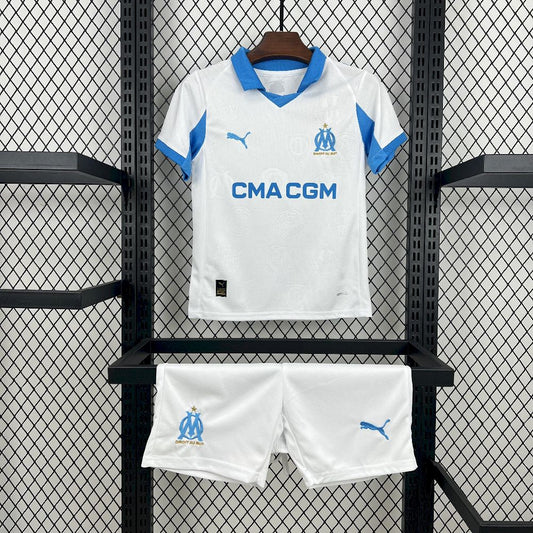 Olympique Marseille 2025/26 Conjunto Principal – Criança