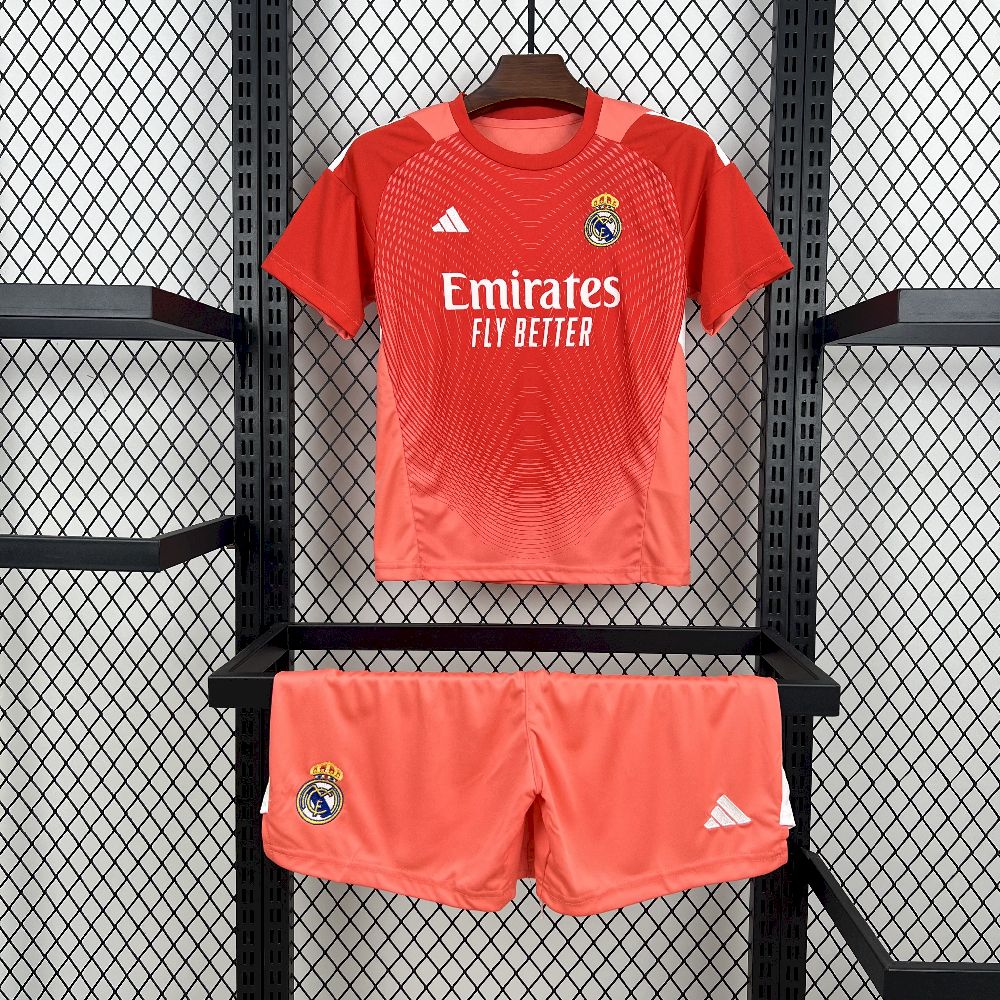 Real Madrid 2025/26 Conjunto de Guarda-Redes – Criança