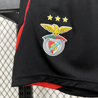 Benfica 2025/26 Conjunto de Pré-Jogo Preto – Criança
