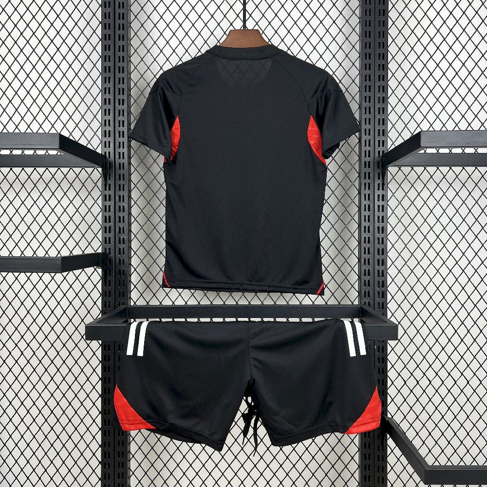 Benfica 2025/26 Conjunto de Pré-Jogo Preto – Criança