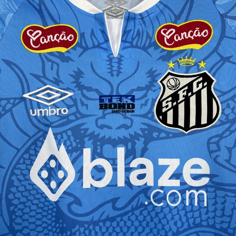 Santos 2025/26 Camisola Especial Azul Dragon – Homem