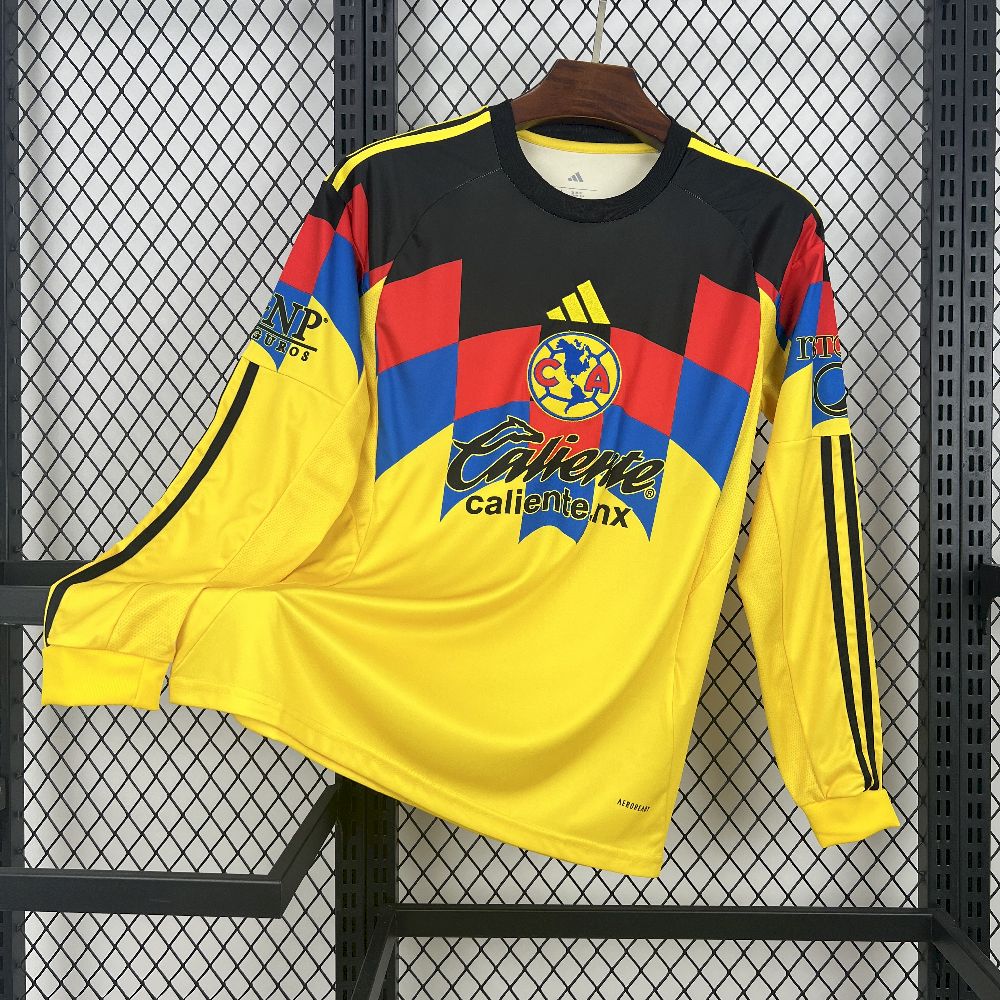 Club America 2025/26 Camisola Principal de Manga Comprida – Homem
