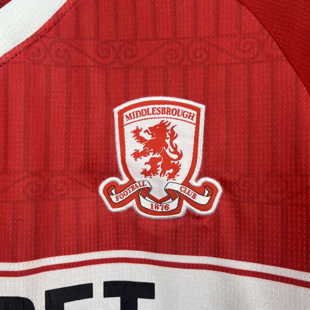 Middlesbrough 2025/26 Camisola Principal – Homem