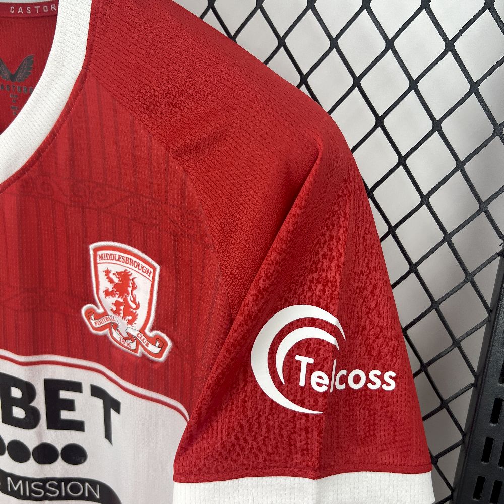 Middlesbrough 2025/26 Camisola Principal – Homem
