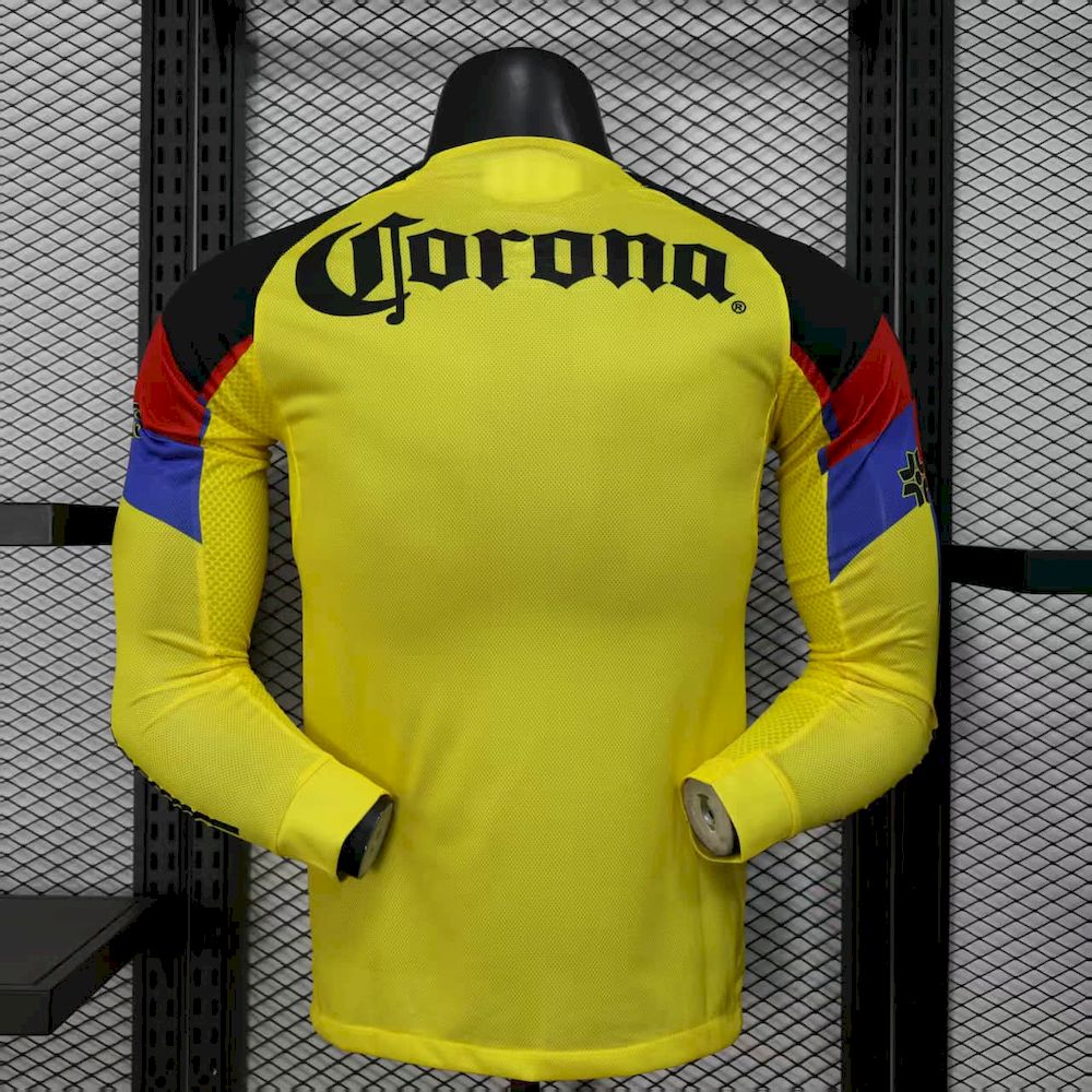 Club America 2025/26 Camisola Principal de Manga Comprida Versão Jogador – Homem