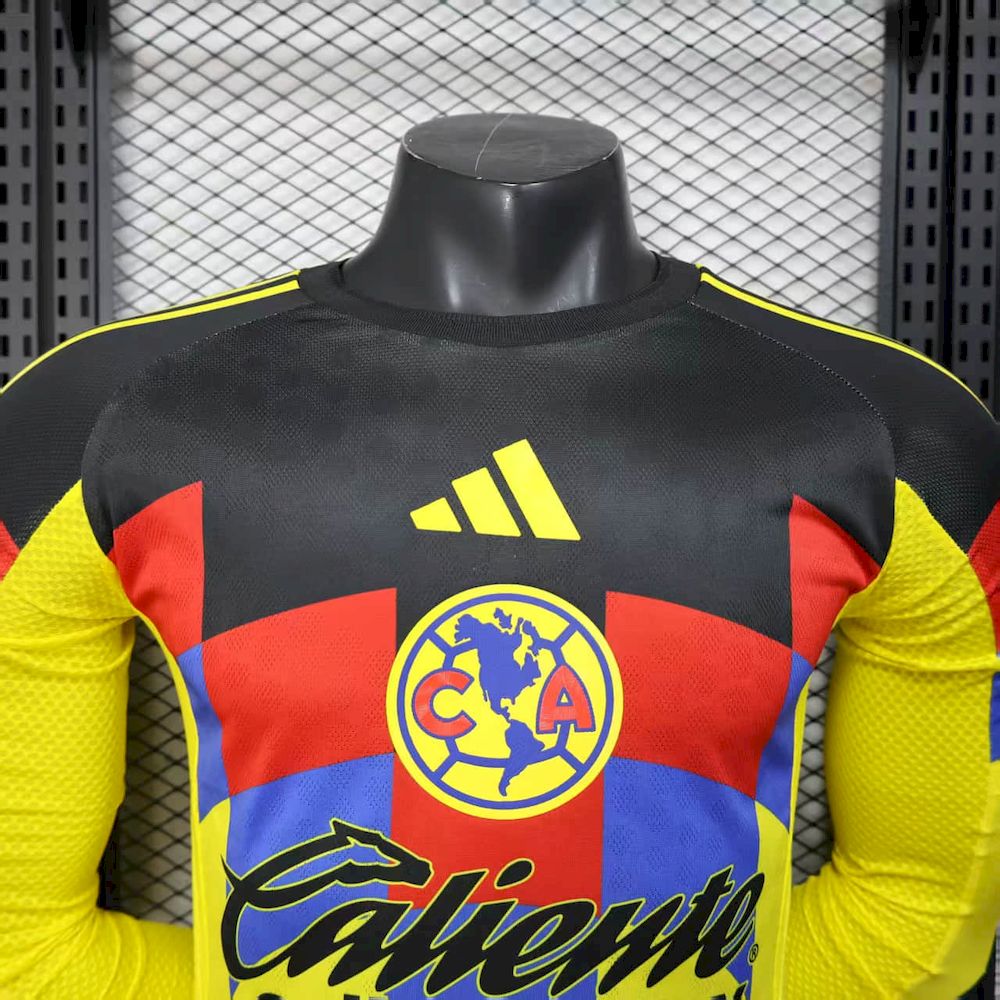 Club America 2025/26 Camisola Principal de Manga Comprida Versão Jogador – Homem