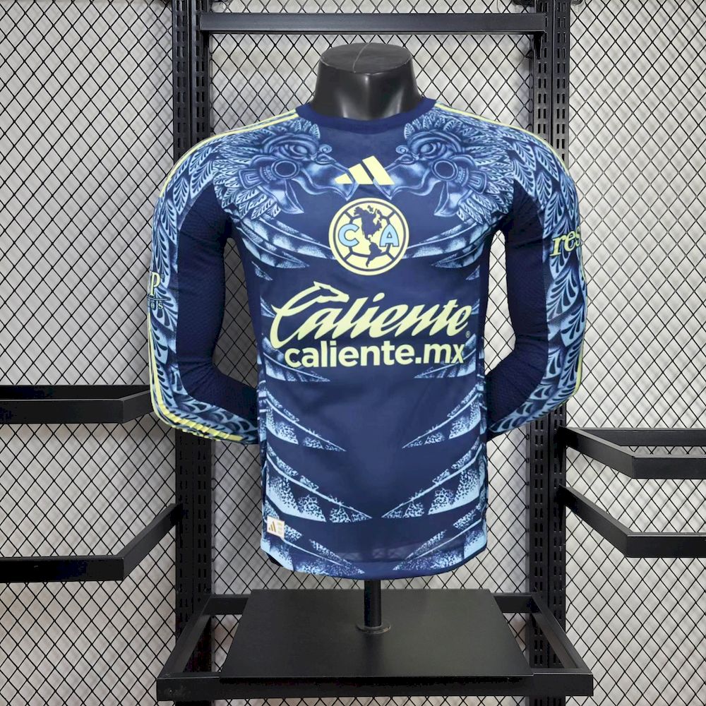 Club America 2025/26 Camisola Alternativa de Manga Comprida Versão Jogador – Homem