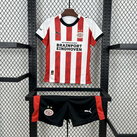 PSV Eindhoven 2025/26 Conjunto Principal – Criança
