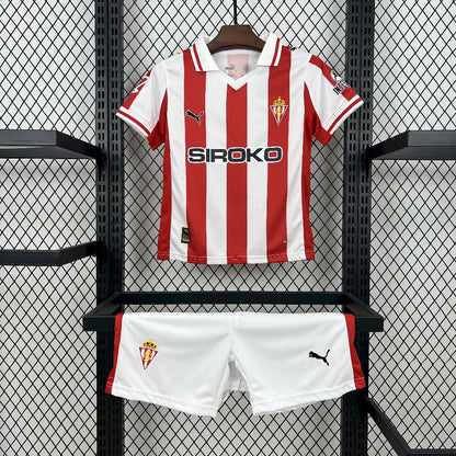 Sporting de Gijon 2025/26 Conjunto Principal – Criança