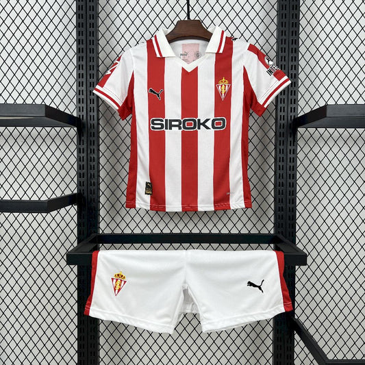 Sporting de Gijon 2025/26 Conjunto Principal – Criança
