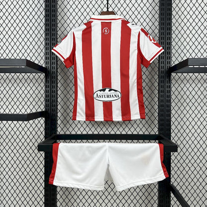 Sporting de Gijon 2025/26 Conjunto Principal – Criança