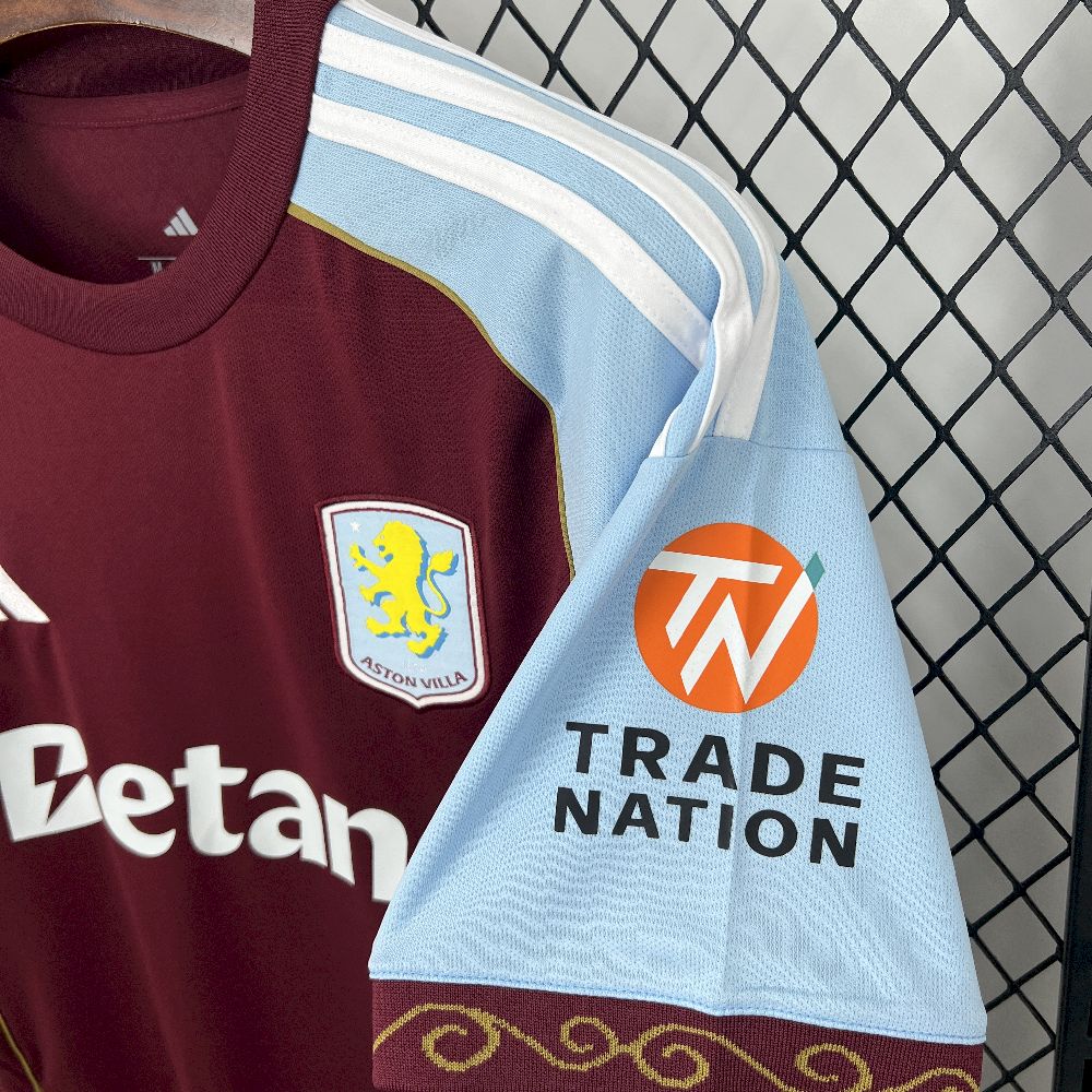 Aston Villa 2025/26 Camisola Principal – Homem