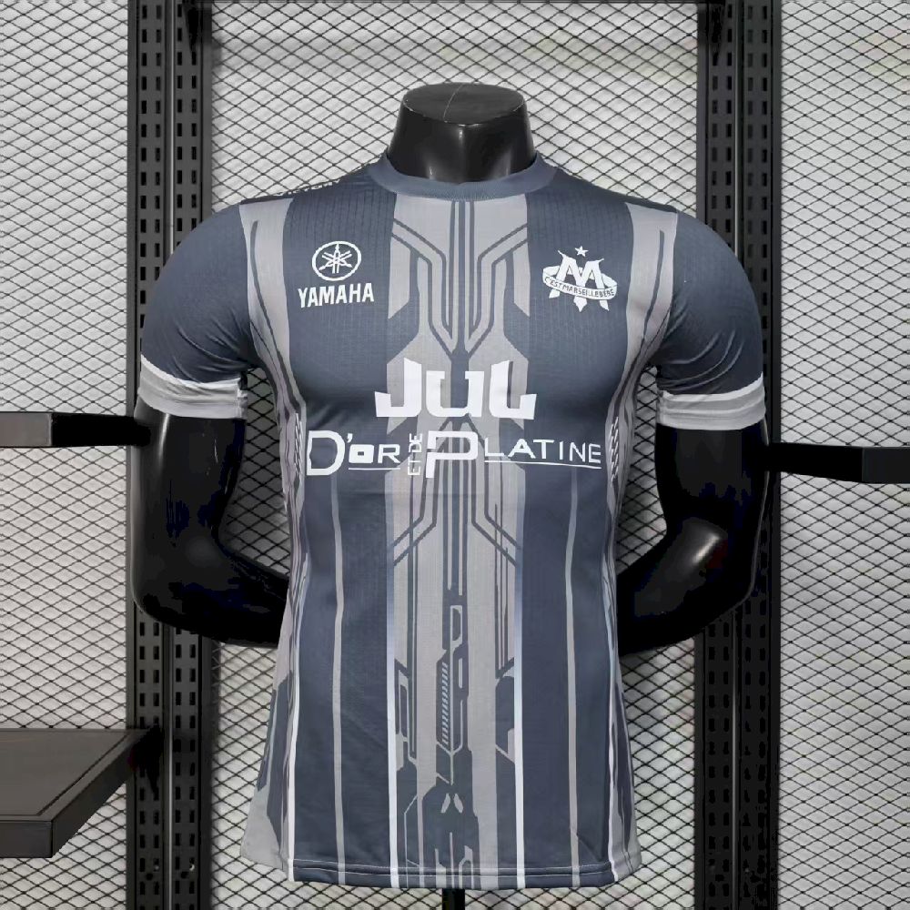 Olympique Marseille 2025/26 Camisola Cinzenta Versão Jogador – Homem