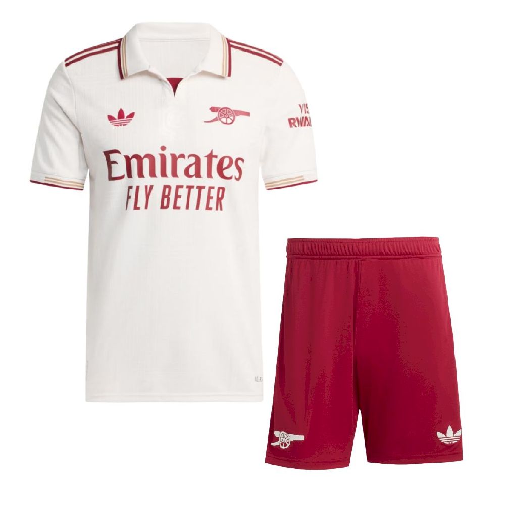 Arsenal 2025/26 Conjunto Terceiro – Criança