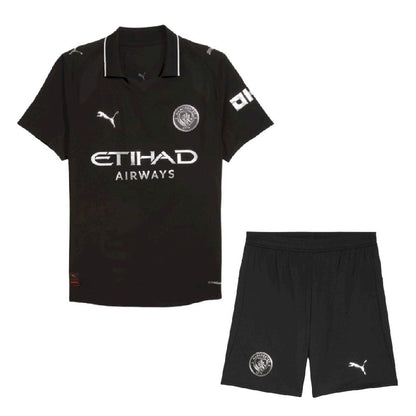 Manchester City 2025/26 Conjunto Alternativo – Criança