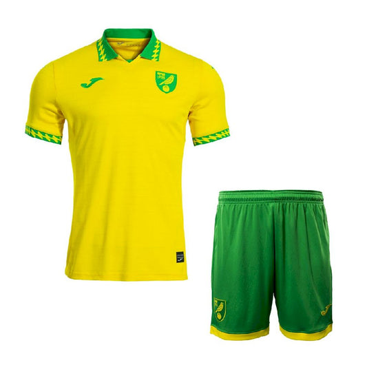 Norwich City FC 2025/26 Conjunto Principal – Criança