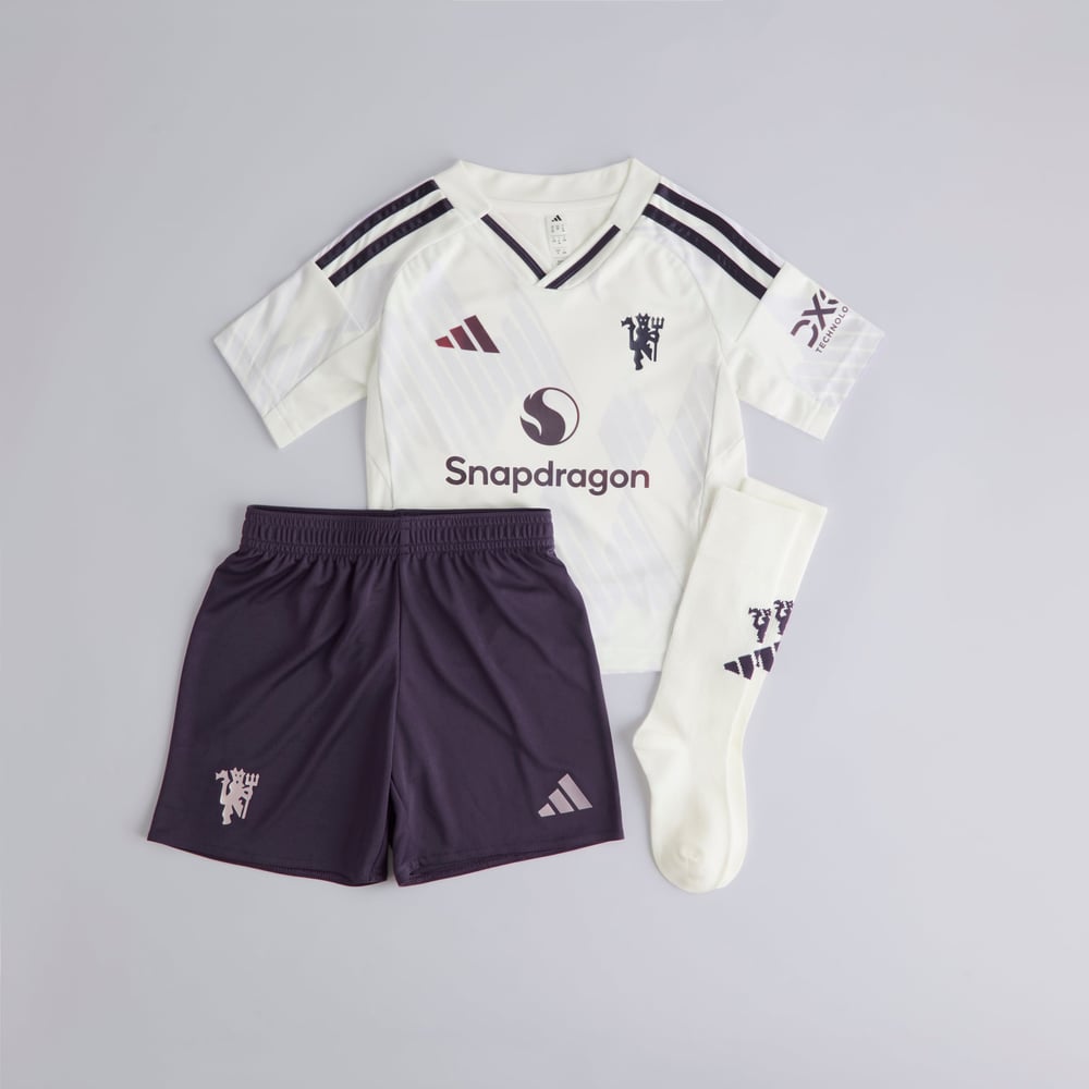 Manchester United 2025/26 Conjunto Alternativo – Criança