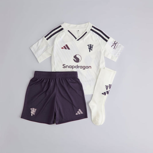 Manchester United 2025/26 Conjunto Alternativo – Criança