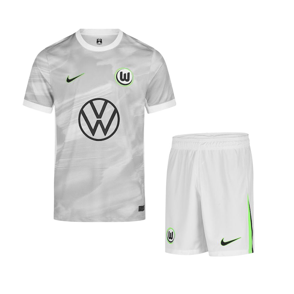 Wolfsburg 2025/26 Conjunto Alternativo – Criança