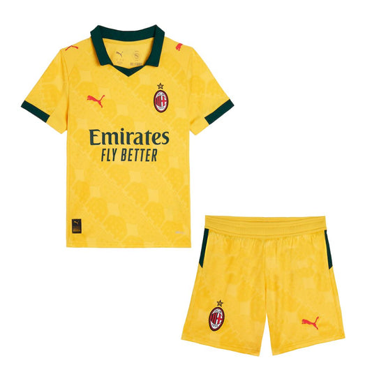 AC Milan 2025/26 Conjunto Terceiro – Criança