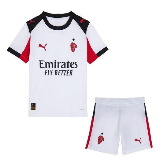 AC Milan 2025/26 Conjunto Alternativo – Criança