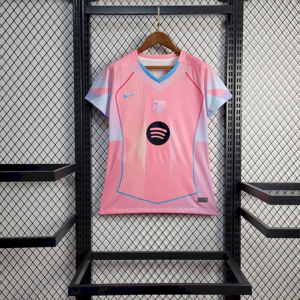 Barcelona 2025/26 Camisola Rosa – Mulher