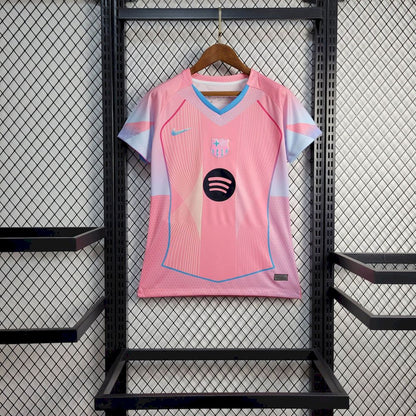 Barcelona 2025/26 Camisola Rosa – Mulher